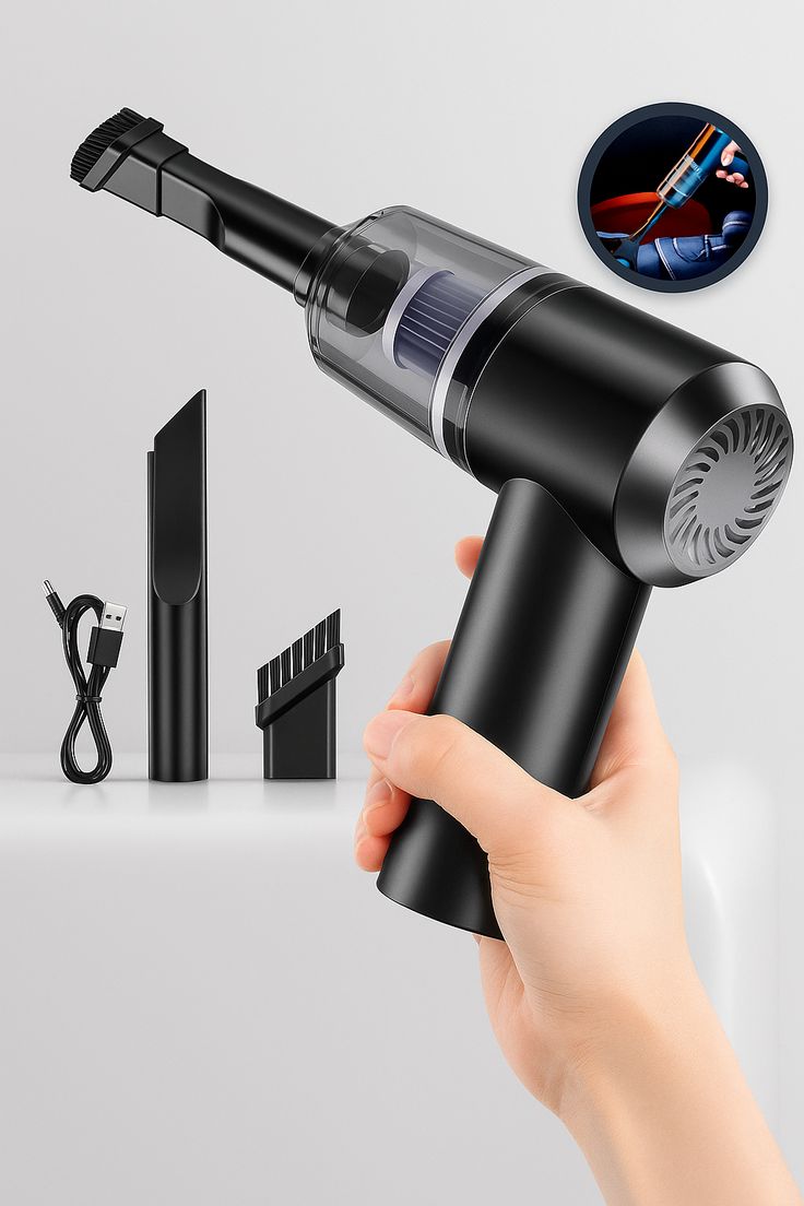 Portable Handheld Wireless Vacuum Cleaner for  Multi-purpose Cleaning &Dust Blower Its Also Rechargeable