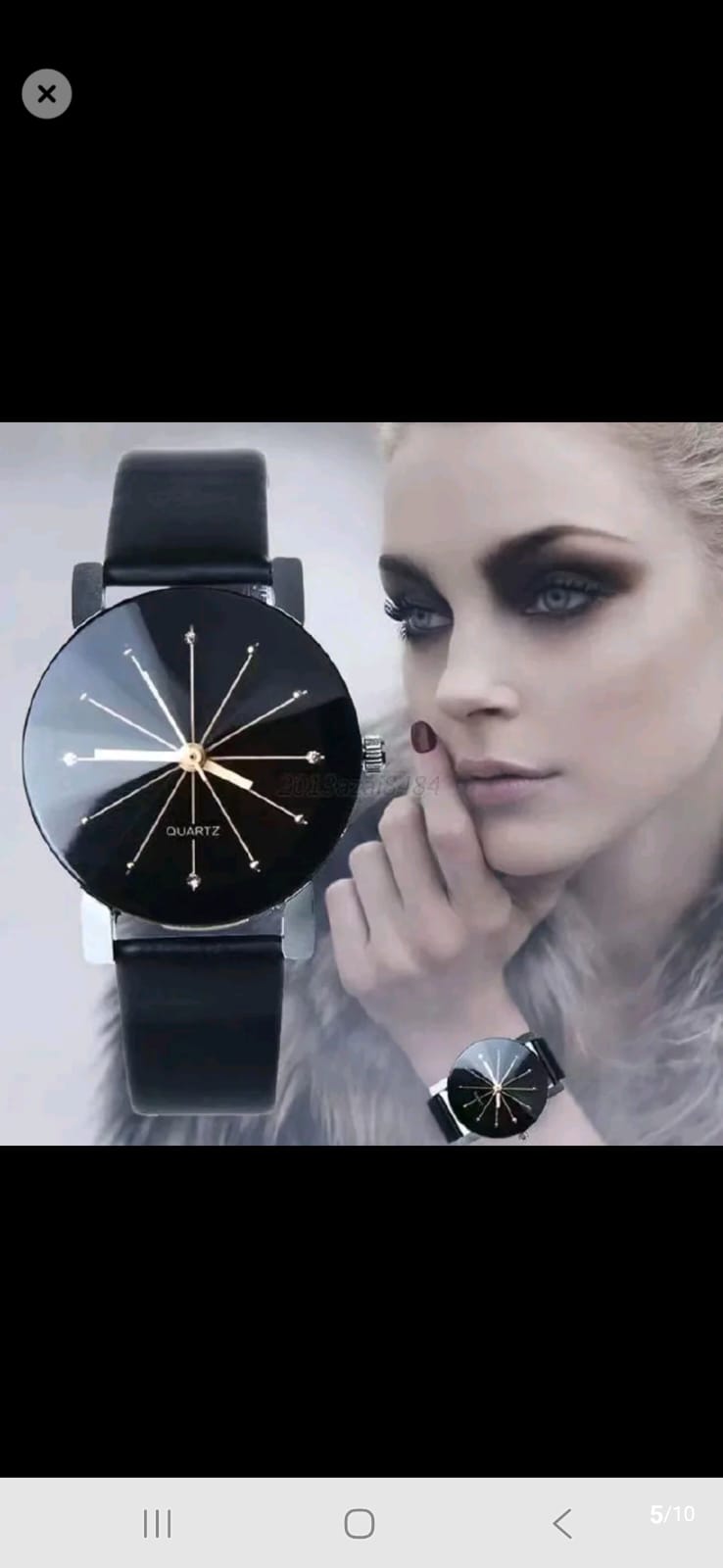 2PCS Lover Business Rubber Strap  Classic Watch Best Couple Gift Black In color