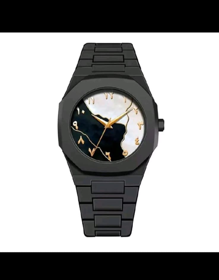 Men Luxury Watch With Polycarbonate Band Octagonal Case Its An Analogue Display Best For Gift