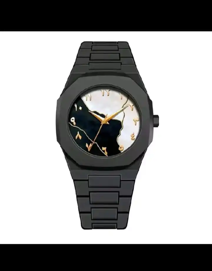 Men Luxury Watch With Polycarbonate Band Octagonal Case Its An Analogue Display Best For Gift