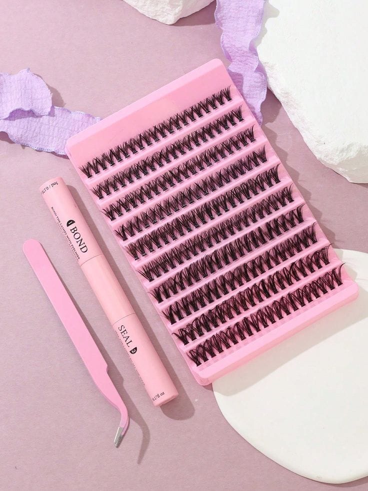 Lash Extension  Kit DIY that Has 280 Pieces Lash Clusters  Eye Lash Extension Kit From  Size 9-16 and Its 30D 40D Individual Eye Lashes .Comes With Lash Bond Glue & Seal and Tweezer for Beginners
