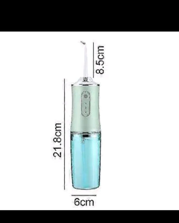 Electric Water Flosser Cordless Oral Irrigator for Clean Teeth Has 3 Modes IP*71400rpm 4 Jet Tip 220ml  USB Rechargeable Water Jet Floss
