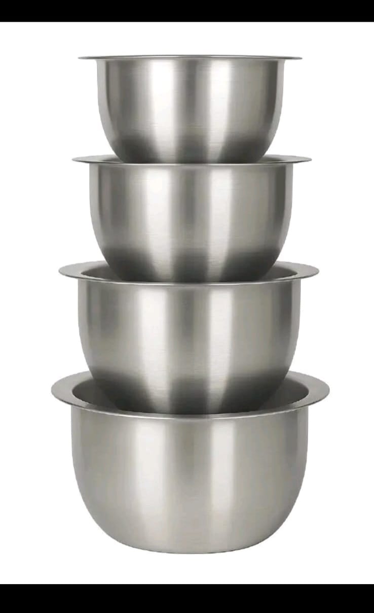 4 PIECES Durable Heavy Aluminum  Stainless Steel Cook Ware Set[No Leeds]