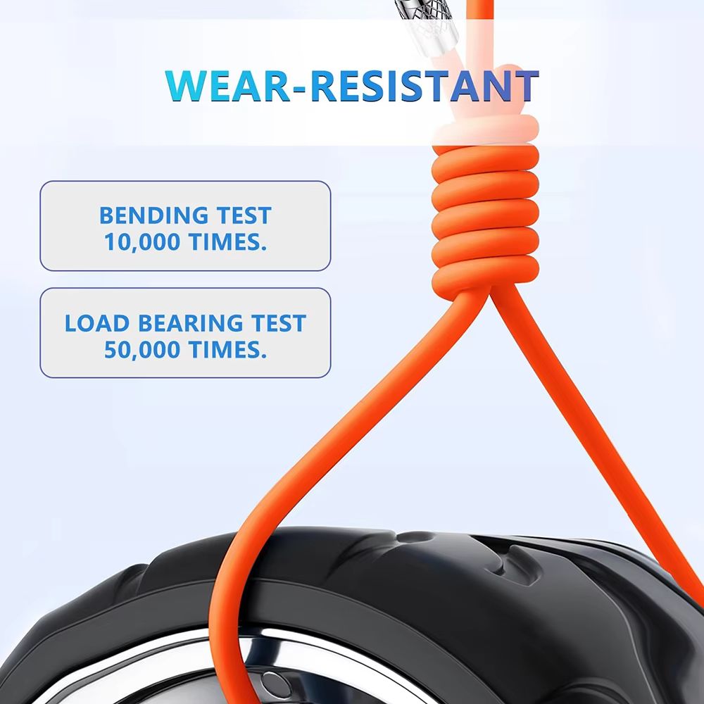 120W 6A USB C to Type C Super Fast Charging Cable 180° Rotating Elbow Charger Data Cord with LED for Samsung Xiaomi Huawei Phone