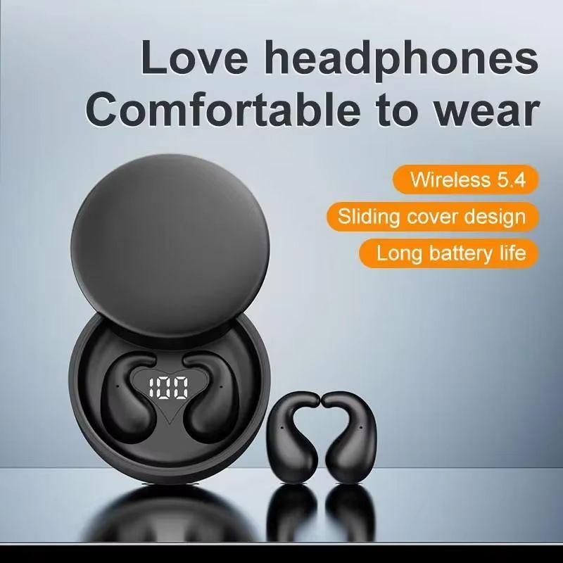 SK28 Ultra-thin Sleeping Headphones 5.4 Wireless Bluetooth Headset Invisible Earbuds Hidden In Ear Sports Earphones Waterproof