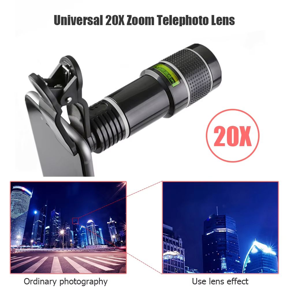 Telephoto Phone lens Camera Universal Zoom Iens Highdefinition Focusing Effect Photography Large light Transmission High Colour