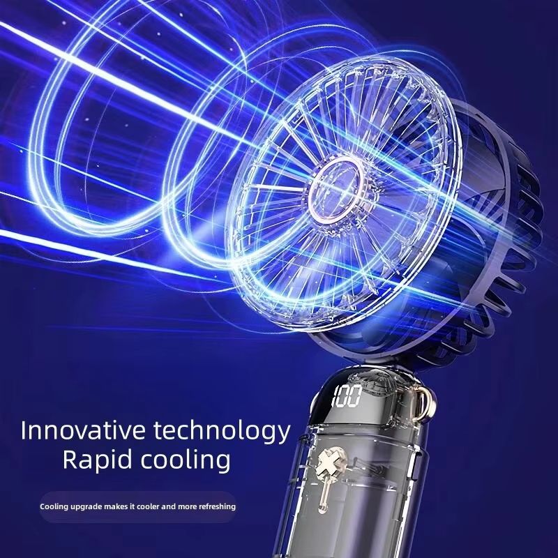 Mini Handheld Small Fan Portable Portable Silent Office Desk Student On Dormitory Charging Outdoor Hand Holding Fan Small