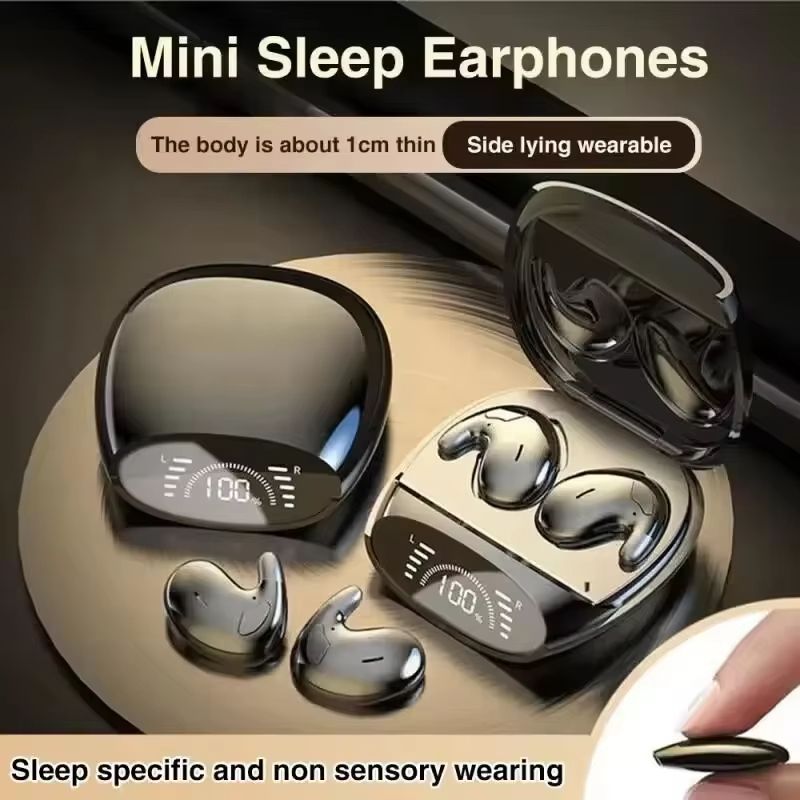 Mini Sleep Invisible Headset Ipx5 Waterproof Wireless Bluetooth Earphone Earbuds With Mic For Phone Bluetooth 5.3 Headphones