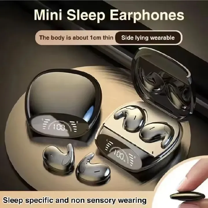 Mini Sleep Invisible Headset Ipx5 Waterproof Wireless Bluetooth Earphone Earbuds With Mic For Phone Bluetooth 5.3 Headphones