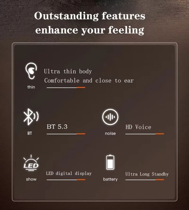 Mini Sleep Invisible Headset Ipx5 Waterproof Wireless Bluetooth Earphone Earbuds With Mic For Phone Bluetooth 5.3 Headphones