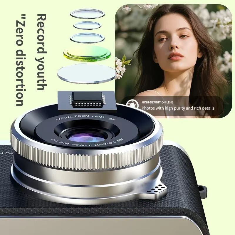 4K Digital Camera Beauty Filters 48MP HD Student CCD Camera CMOS Anti Shake 180° Flip Screen Selfie Camera