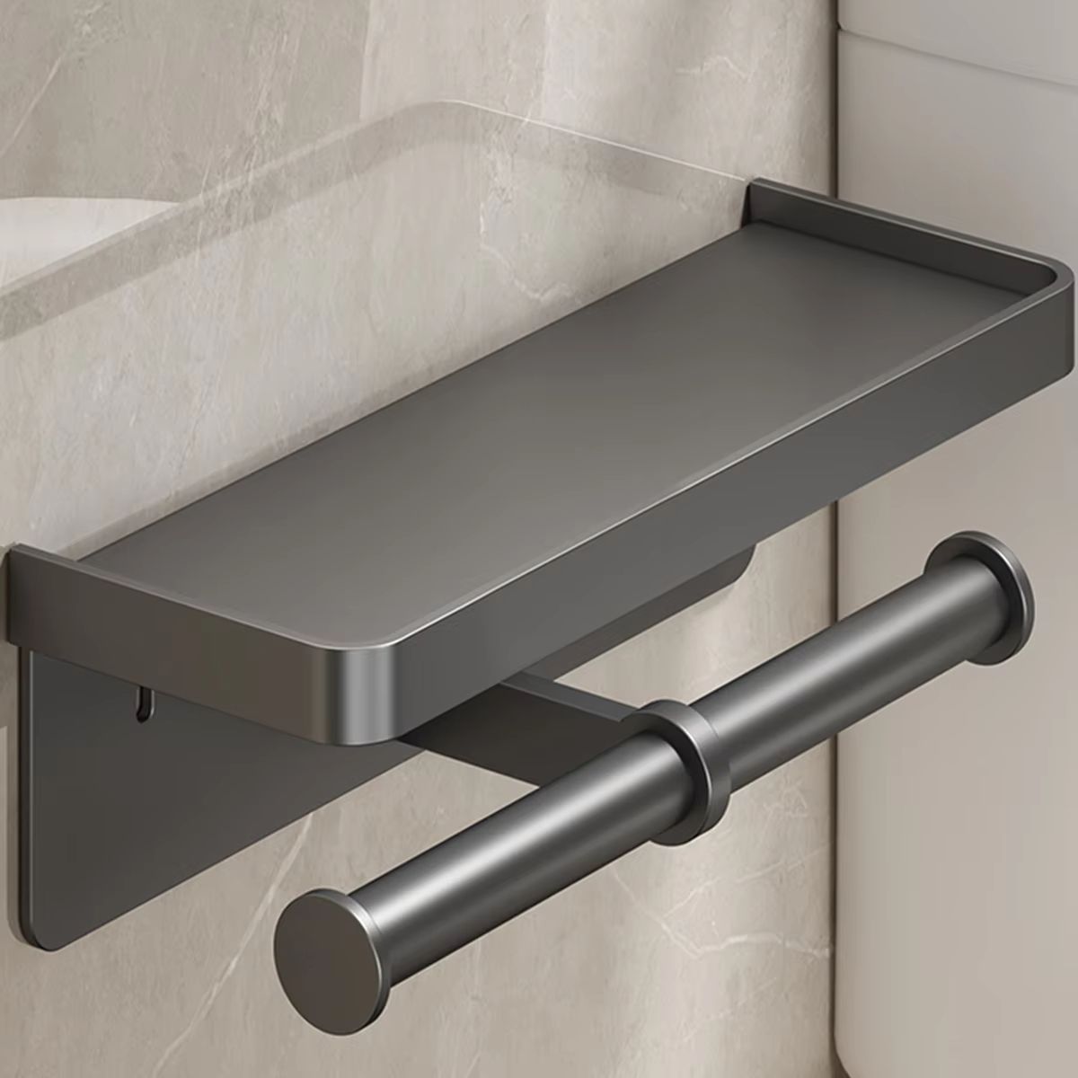 Double Bar Toilet Paper Holder Kitchen Towel Holder Napkin Dispenser Toilet Roll Holder Cabinet Storage Bathroom Accessories