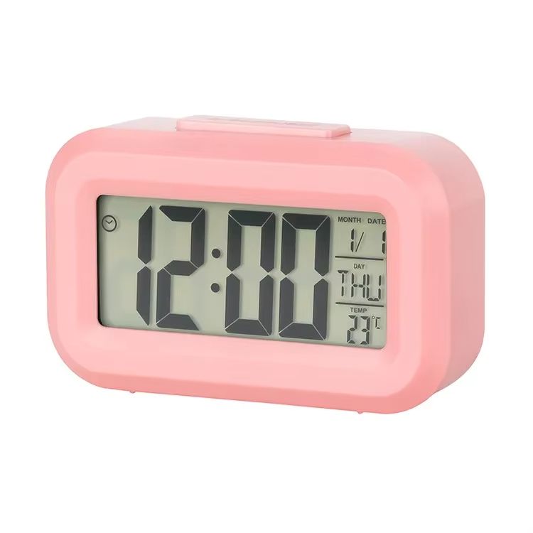 Bedside Table Alarm Clock Date Temperature Function Children's Bedroom Clock Home Offices Desktop Clock Desk Decor Digital Child