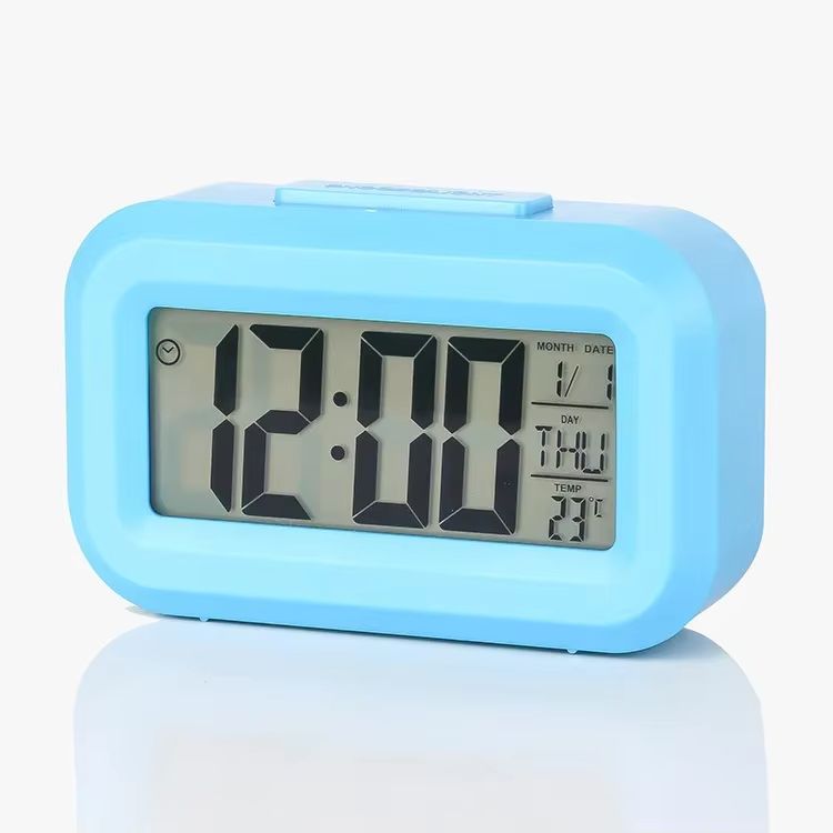 Bedside Table Alarm Clock Date Temperature Function Children's Bedroom Clock Home Offices Desktop Clock Desk Decor Digital Child