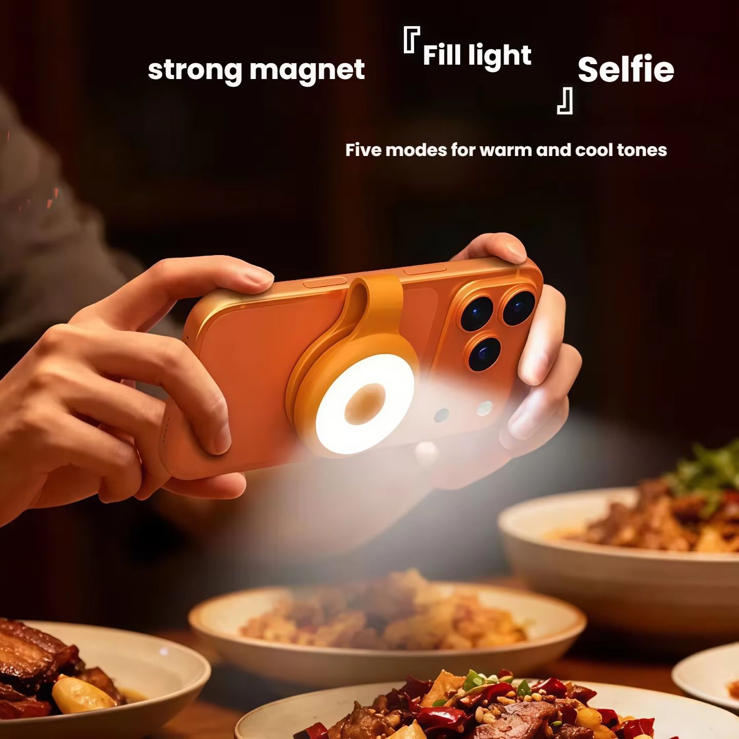 Multi-function magnetic suction flashlight, outdoor high brightness mini keychain rechargeable torch, work LED lighting fill lig