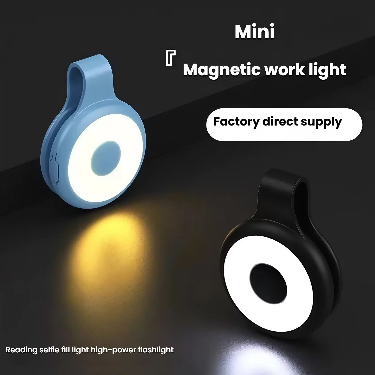 Multi-function magnetic suction flashlight, outdoor high brightness mini keychain rechargeable torch, work LED lighting fill lig