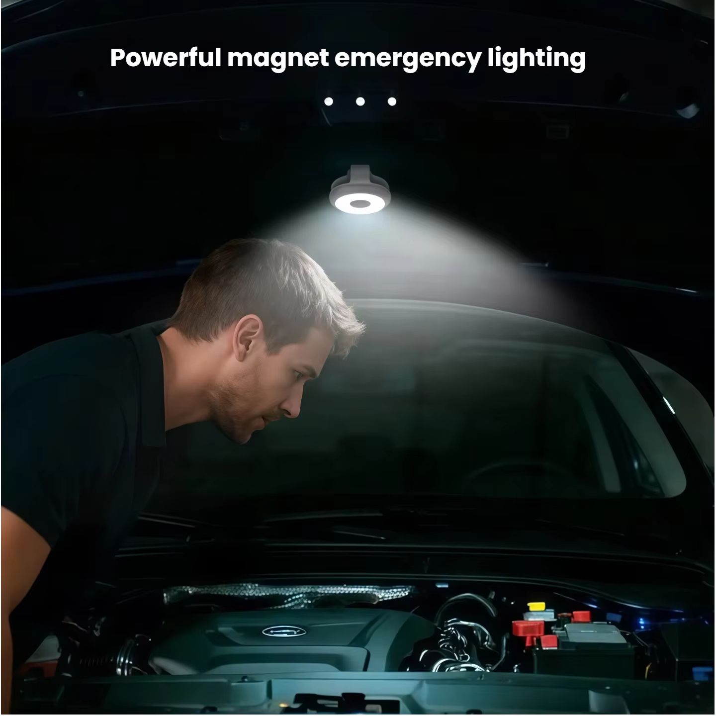 Multi-function magnetic suction flashlight, outdoor high brightness mini keychain rechargeable torch, work LED lighting fill lig