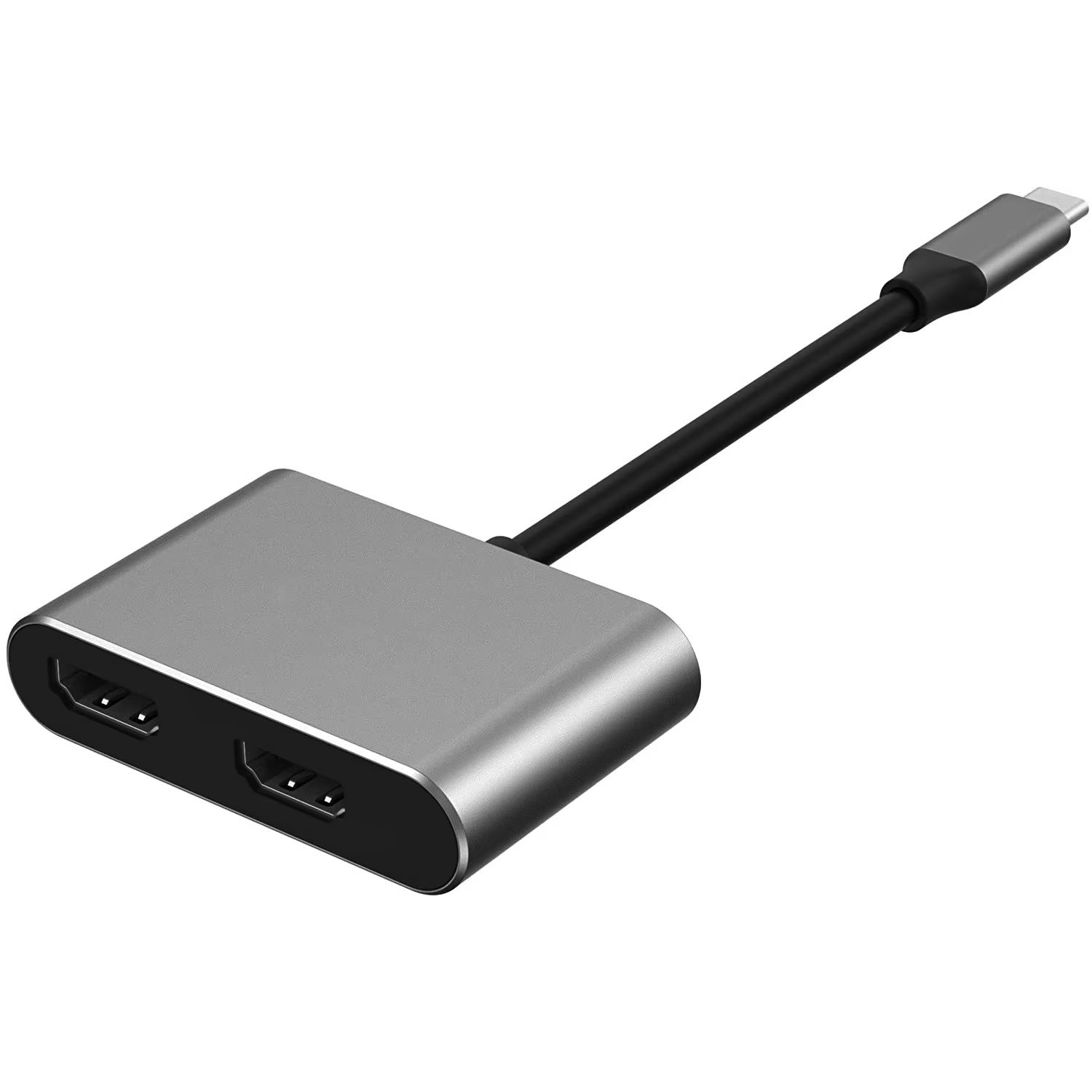 2 Port USB C Hub to Dual HDMI Splitter 4K 60HZ Dual Screen Expansion Type C Docking Station For Macbook Laptop Mobile Phone PC