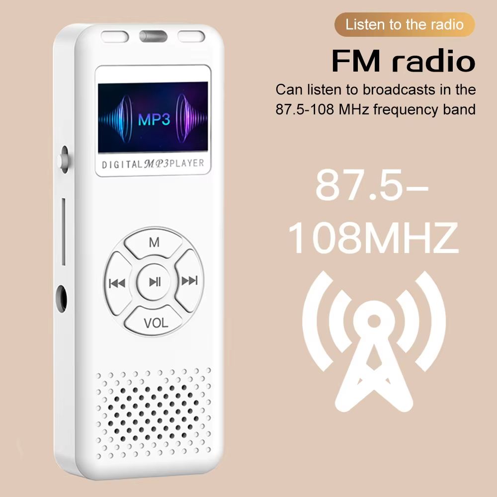 MP3 Player 2025 New HiFi Lossless Stereo Music Player Portable Sports Walkman with FM Radio E-Book Recording Reproductor de MP3