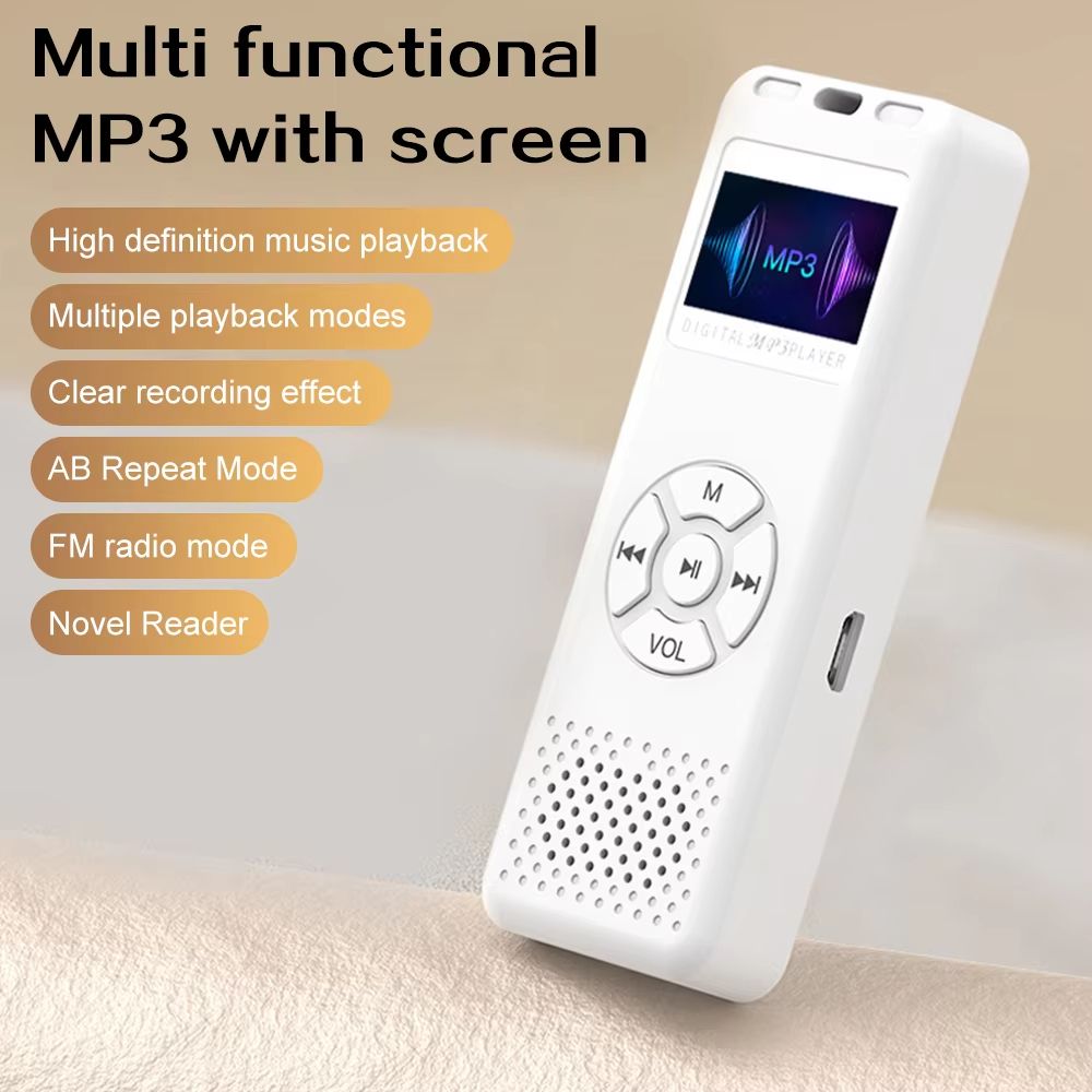 MP3 Player 2025 New HiFi Lossless Stereo Music Player Portable Sports Walkman with FM Radio E-Book Recording Reproductor de MP3
