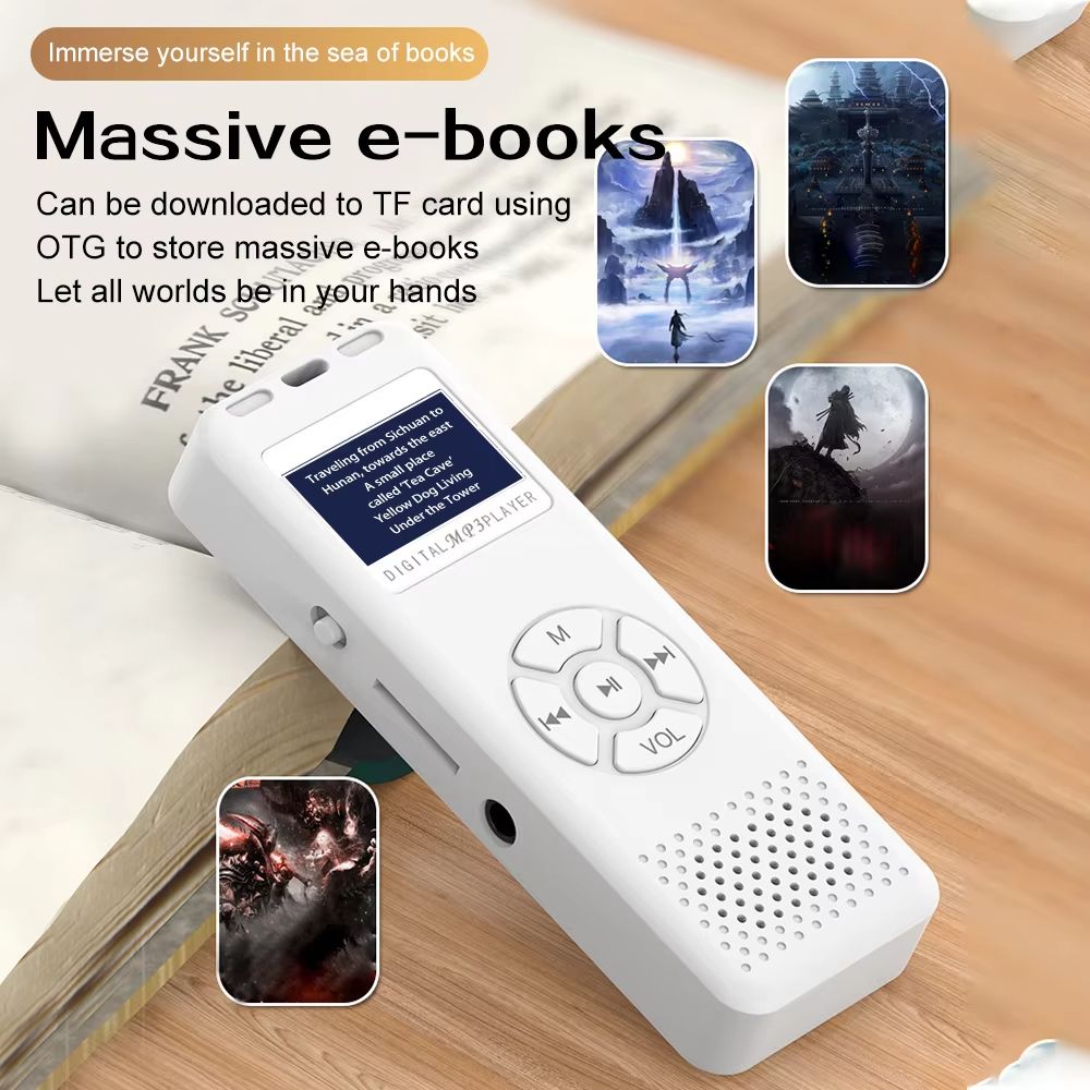 MP3 Player 2025 New HiFi Lossless Stereo Music Player Portable Sports Walkman with FM Radio E-Book Recording Reproductor de MP3