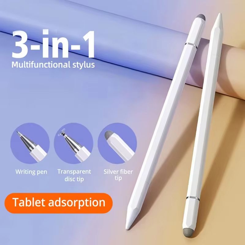 3 in 1 Universal Stylus Pen Pencil for iPad Samsung Xiaomi Huawei No Charging Phone Tablet Pen Screen Touch Pencil