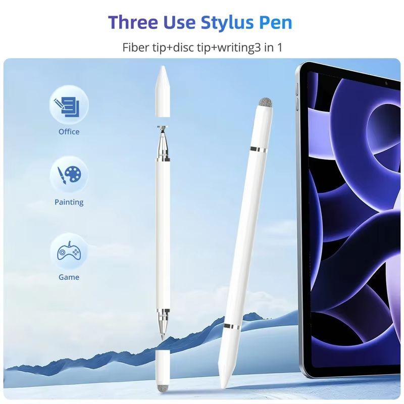 3 in 1 Universal Stylus Pen Pencil for iPad Samsung Xiaomi Huawei No Charging Phone Tablet Pen Screen Touch Pencil
