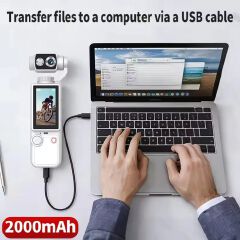 4K Handheld Sports Pocket Camera 180° Rotatable Screen WiFi Built-in Fill Light 2000mAh Motion Cam
