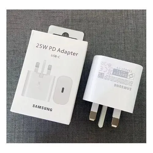 4Way Power Extension + FREE Original Samsung 25W PD SuperFast USB C - TYPE C Charger Header for Galaxy A17,A16,A07,A06,A26,A15,A25,A05,A05S,A06,S23FE With Type C Outp