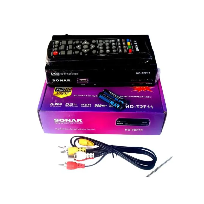 Sonar Free To Air 1080P Full HD Digital Set Box Decoder No Monthly Subscriptions