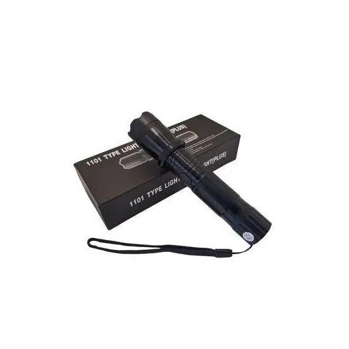 2-in-1 Rechargeable Self-Defense Stun Gun Torch – Electric Shock Device with Laser Pointer & Flashlight for Security Protection