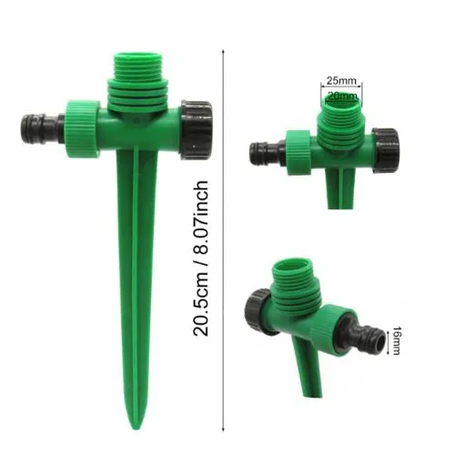 360° AutoRotating Water Sprinkler,Up To 60psi,10 M