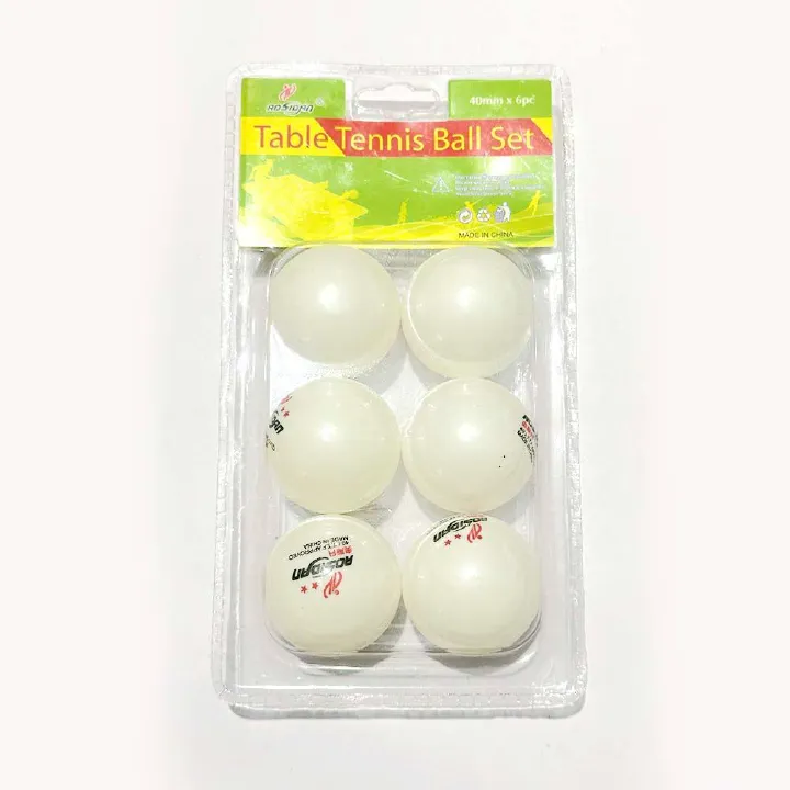 6pcs Table Tennis Balls Set 2-Star Ping Pong Ball – I.T.T.F Approved Official Size and 40mm Weight – Ultimate Durability and High-Performance