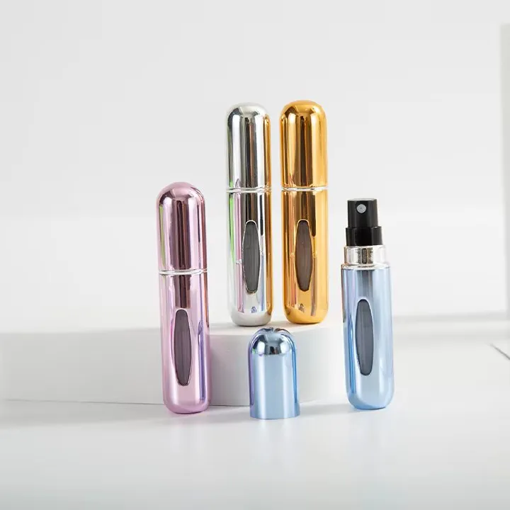 5ml Perfume Spray Bottle, Portable Perfume Atomizer Fillable Mini Perfume Bottle Perfume Empty Bottle Scent Pump Box