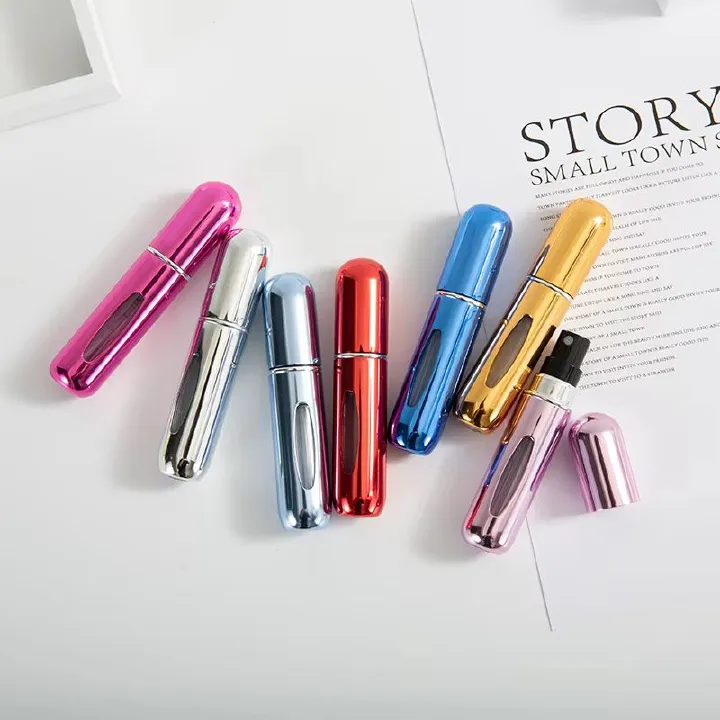 5ml Perfume Spray Bottle, Portable Perfume Atomizer Fillable Mini Perfume Bottle Perfume Empty Bottle Scent Pump Box