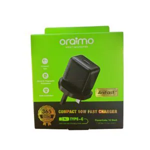 Oraimo Original Type-C Fast Charger & Cable Set – Quick Charge, USB to C Cable Included