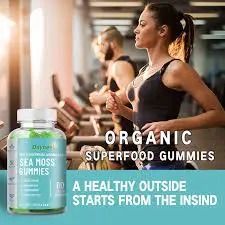 Sea Moss Gummies With Bladderwrack & Burdock Root Highly Effective Anti-Aging, Cardiovascular Health, Cholesterol Support, Energy Support, Immune Support Gummies