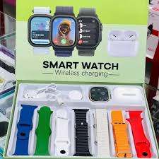 Crown MR10 Smart Watch with Wireless Charging & Earbuds, 10-in-1 Fitness & Health Tracking Smartwatch, Bluetooth Calling, Multiple Watch Bands, Sports Modes for Android & iOS