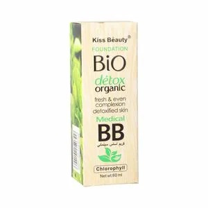 Kiss Beauty Bio Detox Organic Foundation, Medical BB Lightweight Full Coverage Makeup, Moisturizing Brightening Face Cream, Oil Control Long Lasting Natural Finish Cosmetic
