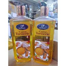 Dr Davey Carrot + Turmeric Super Whitening Face and Body Oil 1000ml | 7 Days Extra Whitening Glow | Deep Moisturizing Brightening Oil for Even Skin Tone Radiant Smooth Skin