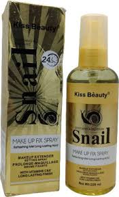 Kiss Beauty Snail Makeup Fixing Spray 24H Long Lasting Setting Spray Hydrating Oil Control Face Mist for Smooth, Fresh and Flawless Makeup Finish