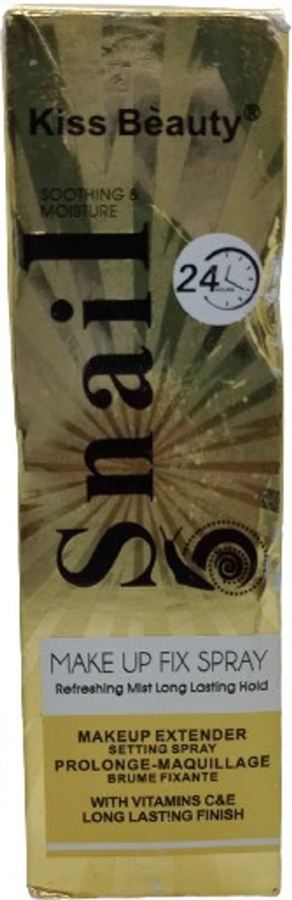 Kiss Beauty Snail Makeup Fixing Spray 24H Long Lasting Setting Spray Hydrating Oil Control Face Mist for Smooth, Fresh and Flawless Makeup Finish