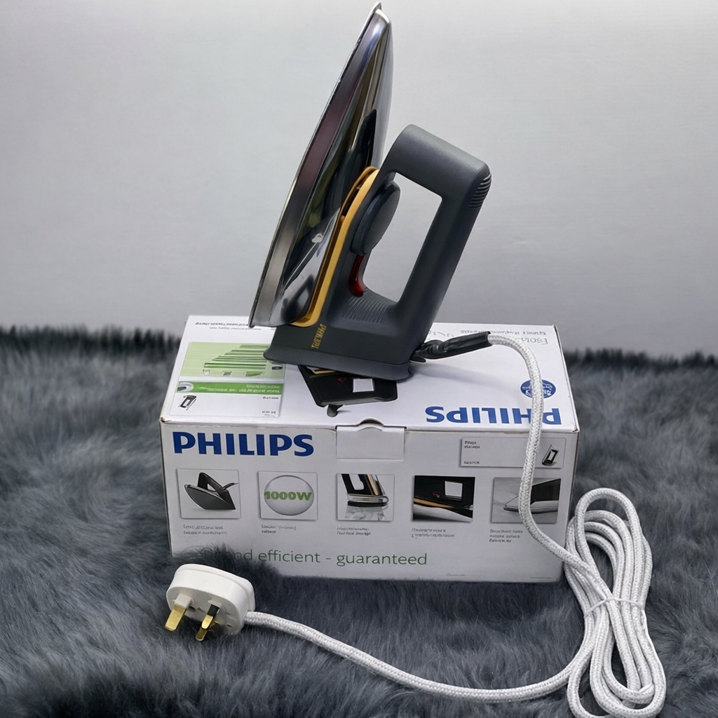Philips Original Dry Iron – Fast Heating, Smooth Gliding & Reliable Performance for Everyday Use