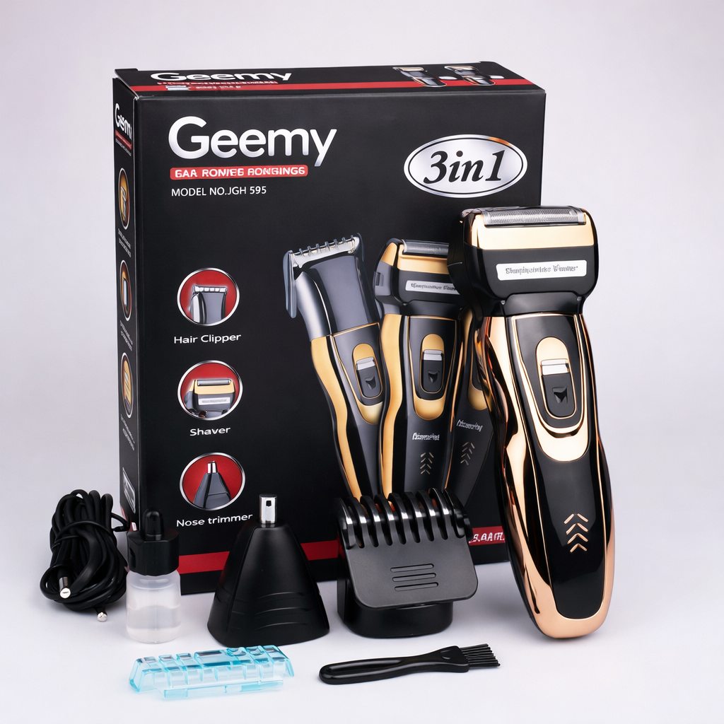 Professional Geemy 3-in-1 Shaver – Smooth, Sharp & Versatile
