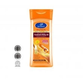 Dr Davey Gluta-VC Healthy Glow Pro-Retinol Treatment Body Oil 200ml – Extra Vitamin C Brightening Serum, Anti-Aging, Dark Spot Remover, Whitening, Firming & Radiant Skin Care