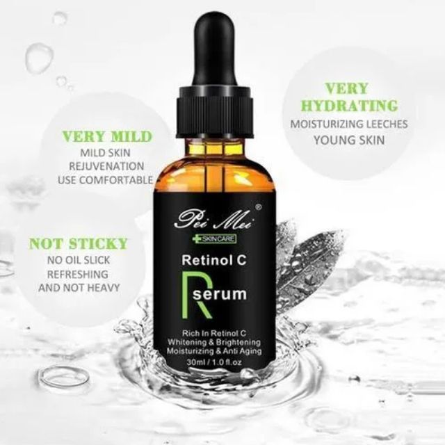 Pei Mei Retinol C Face Cream - Activates, Deeply Moisturizes, Relieves Skin, Repairs Texture, Prevents Skin Aging, Resists Wrinkles, Softens, Smoothens out, Brightens, and Firms Skin