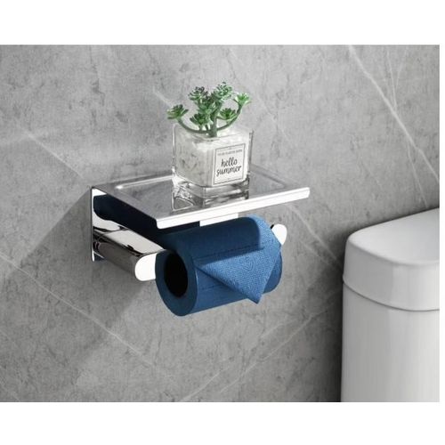 Wall Mounted Toilet Tissue Rack Accessories SUS304 Toilet Roll