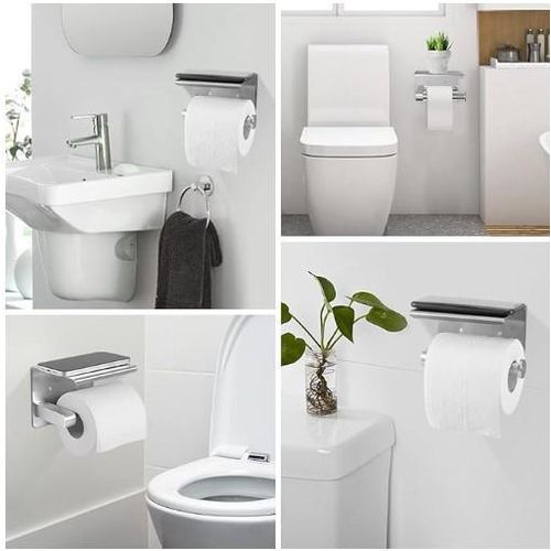 Wall Mounted Toilet Tissue Rack Accessories SUS304 Toilet Roll