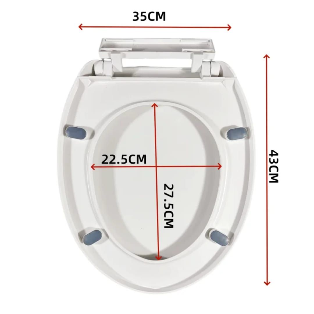 HYDRAULIC TOILET SEAT COVER - soft close seat cover
