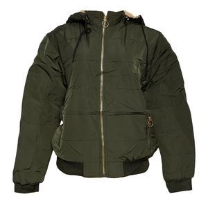 LADIES PUFF JACKET WITH FUR INSIDE & DETACHABLE CAP